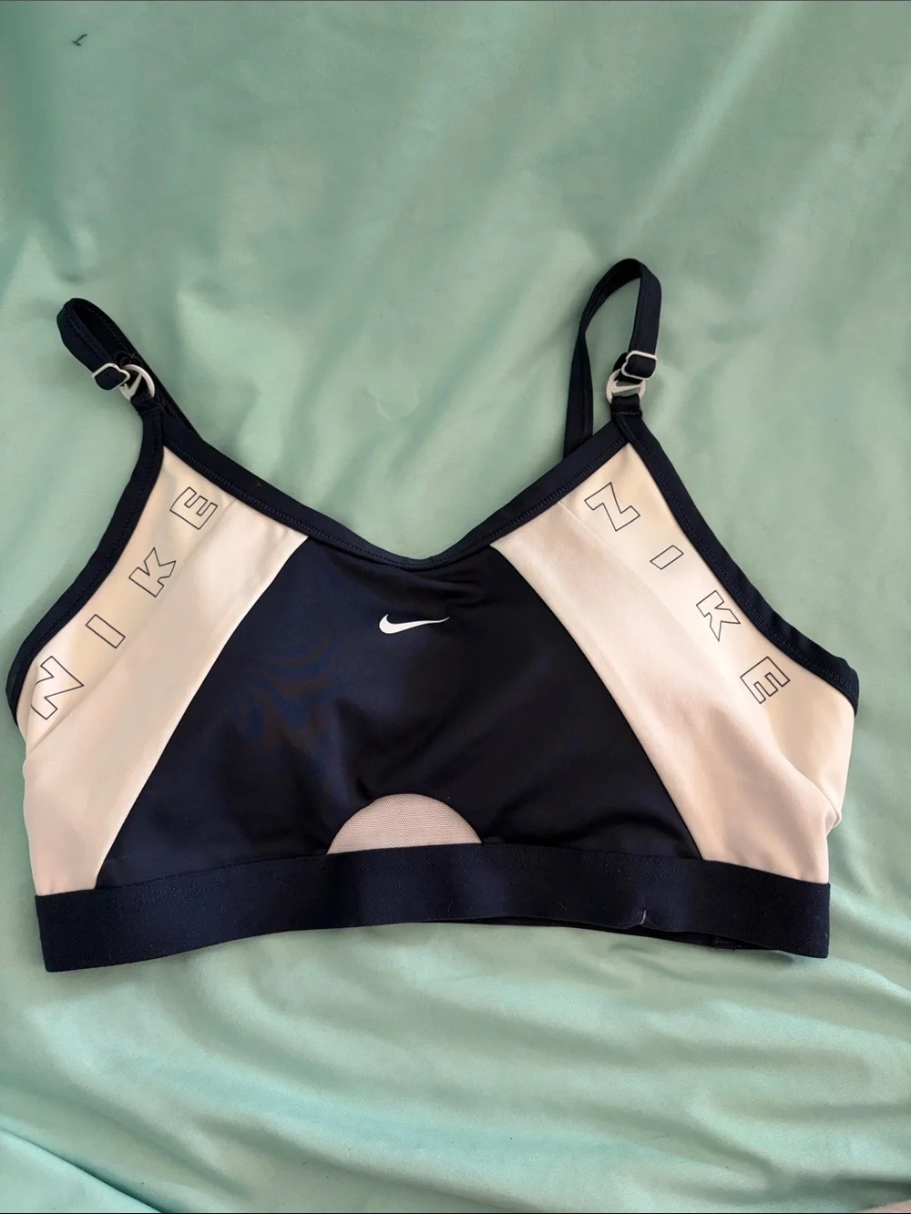 Nike Two-Tone Black and White Sports Bralette